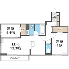 物件の間取り