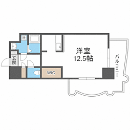 ロイヤル博多駅前 ワンルームの間取図画像