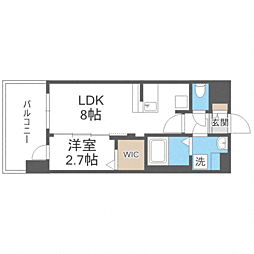 グランフォーレ千早プレミア 1LDKの間取図画像