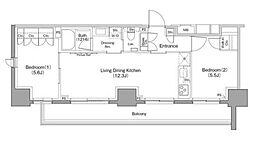 間取図画像 2LDK