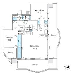 グランヴィル目白 1SLDKの間取図画像