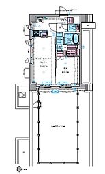 ジェノヴィア四谷三丁目グリーンヴェール 1LDKの間取図画像