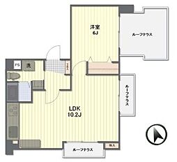 チェリーヒル 1LDKの間取図画像