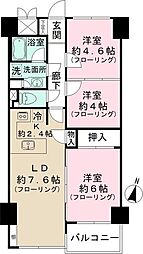 ハイホーム市ヶ谷 3LDKの間取図画像