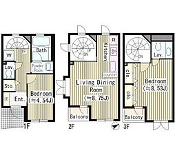 ベルメゾン 2LDKの間取図画像
