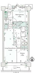 パークシティー高田馬場 3LDKの間取図画像
