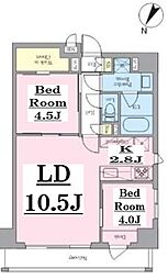 GRANREST文京茗荷谷 2LDKの間取図画像