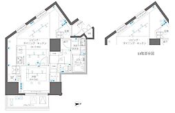 ZOOM信濃町 1LDKの間取図画像