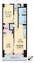 Soleado茗荷谷 1SLDKの間取図画像