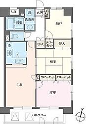 本駒込Kマンション 3LDKの間取図画像