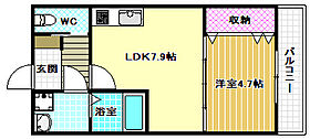 ステラキャット 202 ｜ 大阪府藤井寺市青山1丁目（賃貸アパート1LDK・2階・30.49㎡） その2