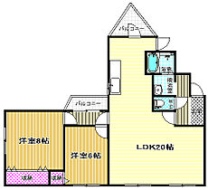 かつらマンション  ｜ 大阪府羽曳野市恵我之荘2丁目（賃貸アパート2LDK・2階・77.22㎡） その2