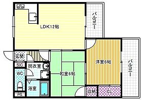 アパートメント翆月  ｜ 大阪府富田林市大字彼方（賃貸マンション2LDK・5階・50.00㎡） その2