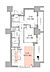 間取り：57.8m2のゆとりある2LDK。約14.5帖LDK＋2居室で在宅ワークやキッズルームにも使いやすい間取りです。