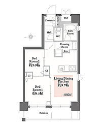 間取図画像 2LDK