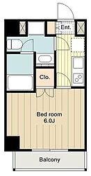 プレセダンヒルズ八王子 1Kの間取図画像
