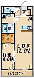 リブリ・Northerly 1LDKの間取図画像