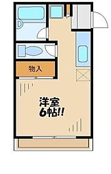 ハイム匠 1Kの間取図画像