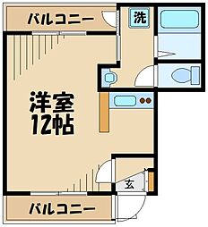 住吉町マンション 1Kの間取図画像