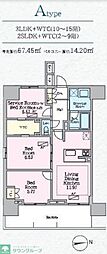 八王子市寺町マンション 3LDKの間取図画像