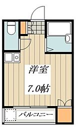 ソフィア国分寺 ワンルームの間取図画像