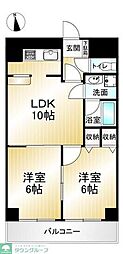 サンパレス武蔵野 2LDKの間取図画像