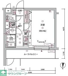 ARCOBALENO BUBAIGAWARA 1Kの間取図画像