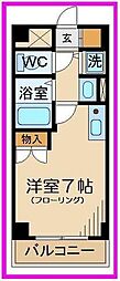 パークサイドアベニュー ワンルームの間取図画像