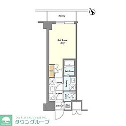 KXDレジデンス西調布 1Kの間取図画像