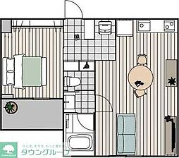 シーンプラス京王多摩川 1LDKの間取図画像