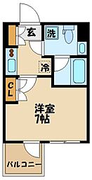 ステージグランデ府中東 1Kの間取図画像