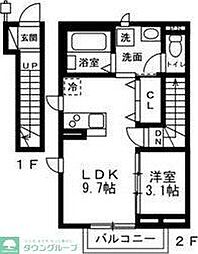 (仮)国分寺市富士本1丁目新築 1LDKの間取図画像