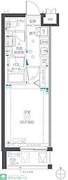 川崎市高津区千年マンション 1Kの間取図画像