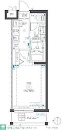 川崎市高津区千年マンション 1Kの間取図画像