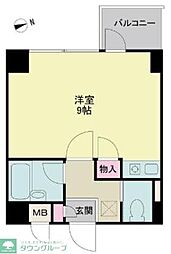 メインビル調布 ワンルームの間取図画像