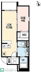 robot home 中河原II(ロボットホームナカガワラツー) 1LDKの間取図画像