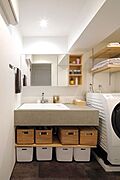 ＊洗面台＊（リノベ施工時の写真）