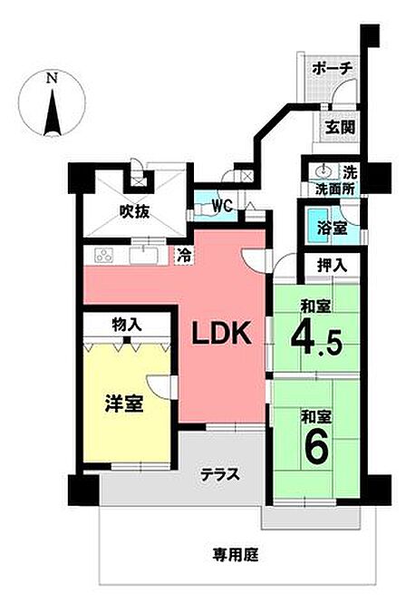 3LDK 間取り