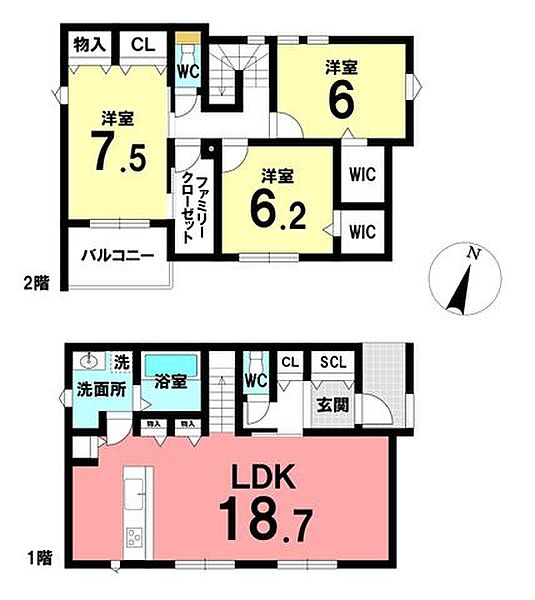 間取りを拡大表示
