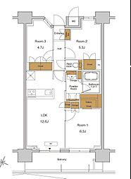 間取図画像 3LDK