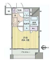 プレサンス本駒込アカデミア ワンルームの間取図画像