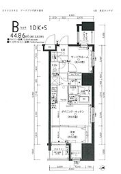 アークプラザ西日暮里 1SDKの間取図画像