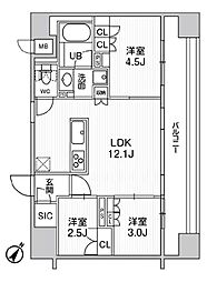 nidoSUGAMO 3LDKの間取図画像