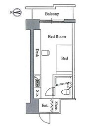 アレックス日乃本 ワンルームの間取図画像