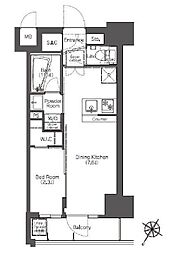 COMFORIA滝野川 1DKの間取図画像