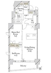 LiveCasa文京千石premier 2SLDKの間取図画像