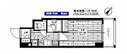 ステージファースト巣鴨 1Kの間取図画像