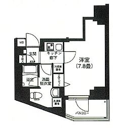 アイルプレミアム本駒込 1Kの間取図画像