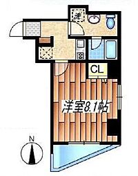 パークサイド西巣鴨 1Kの間取図画像