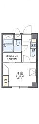 レオパレス御代の台 1Kの間取図画像